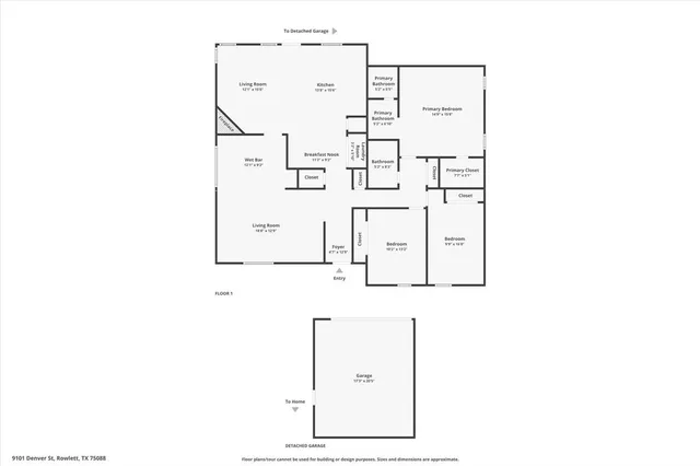 $309,000 | 9101 Denver Street, Rowlett, TX 75088