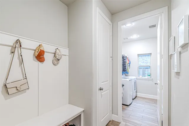a view of a storage & utility room in a house