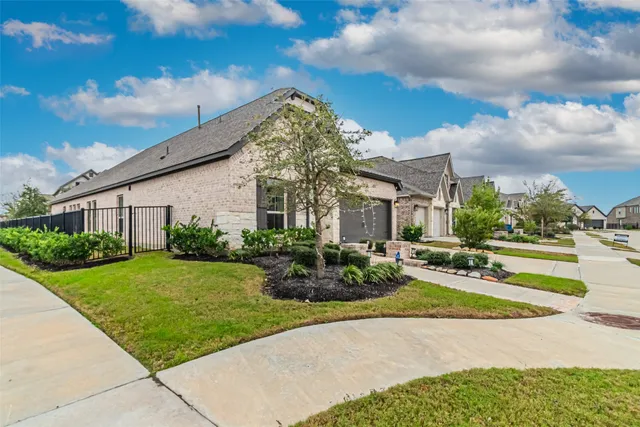 a view of a house with garden