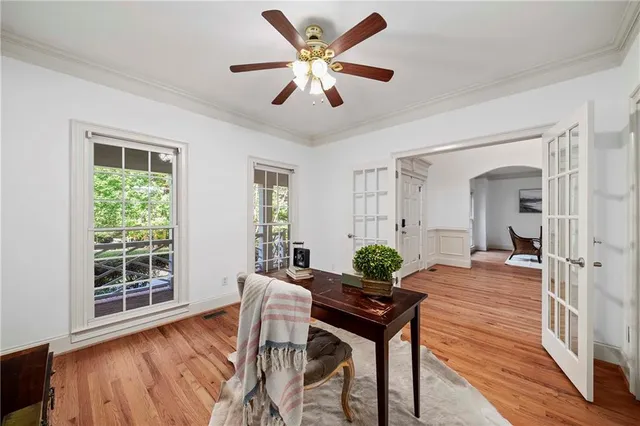 a bed room with a bed and a couch