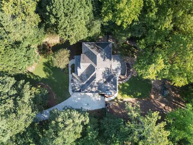 a view of a building with a street