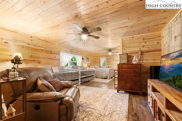 a view of balcony with furniture