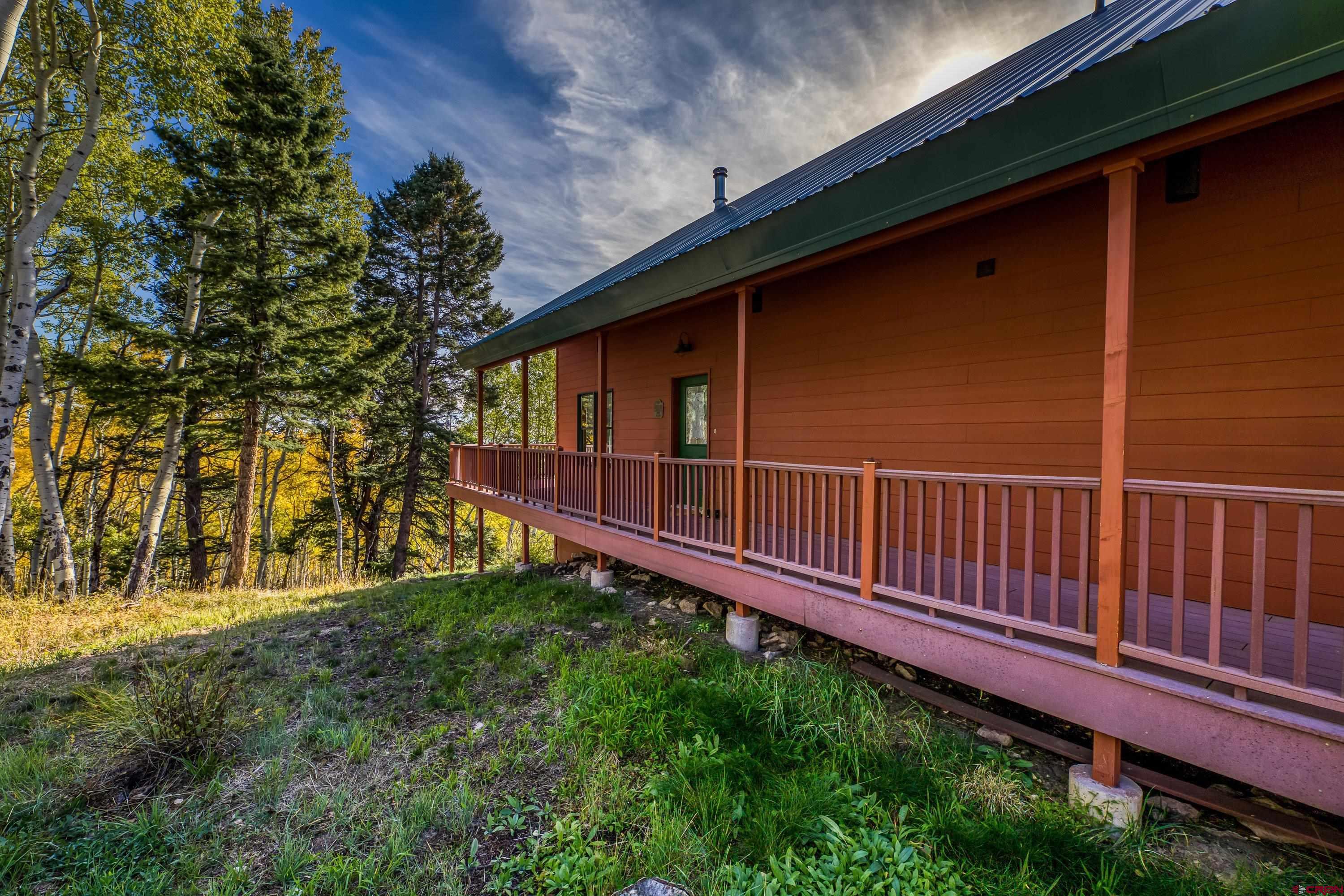 180 Ridge Road Cimarron, CO 81220 - Photo 39 of 42 a view of a backyard with plants