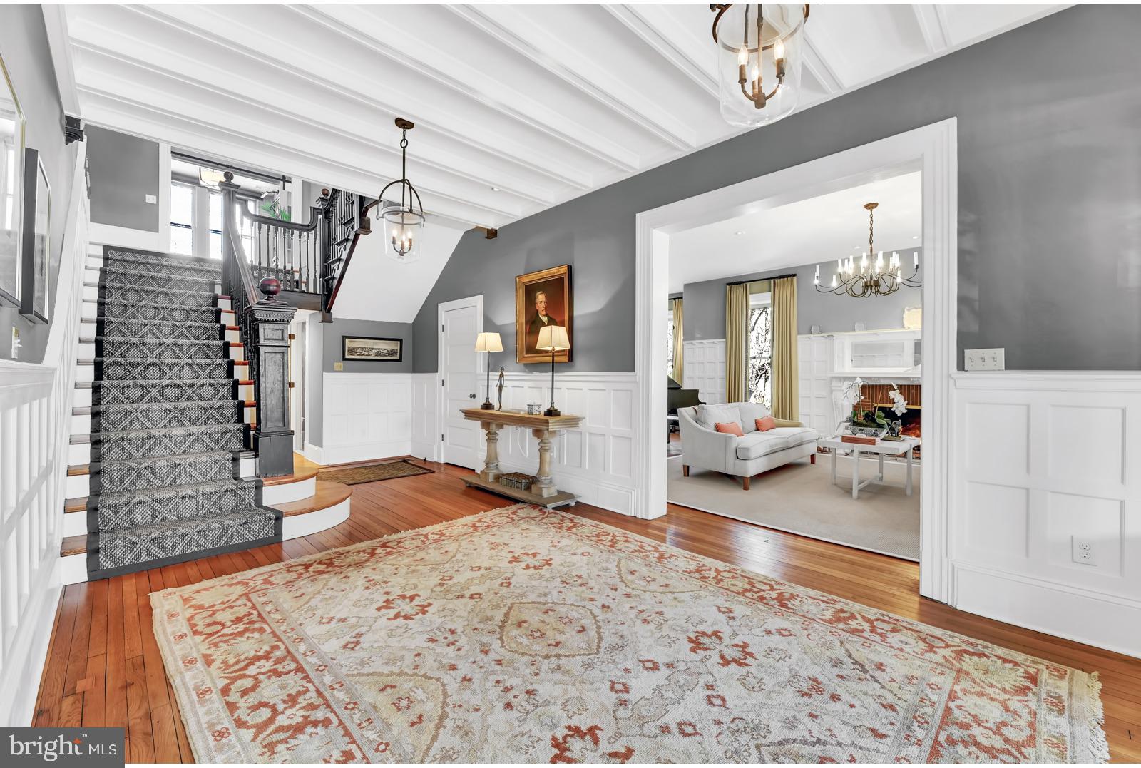 4906 Roland Avenue Baltimore, MD 21210 - Photo 3 of 52 SPACIOUS FOYER WITH HIGH BEAMED CEILINGS