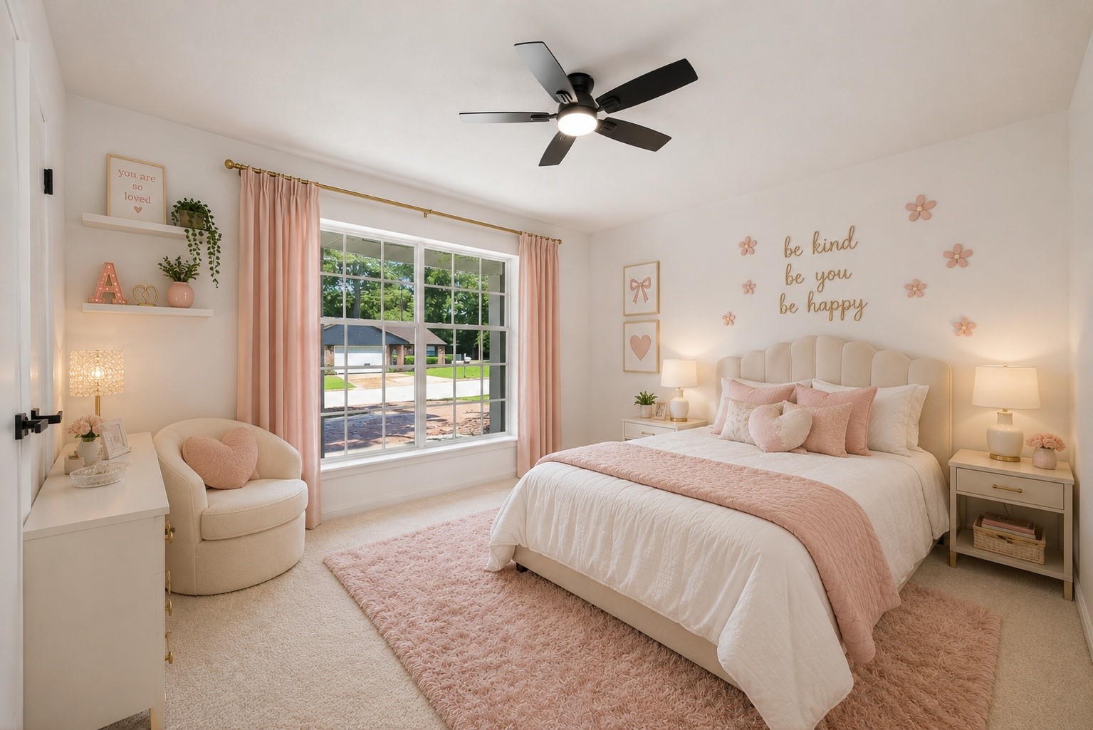 503 Allison Street Conroe, TX 77303 - Photo 14 of 34 Digitally Staged girl room