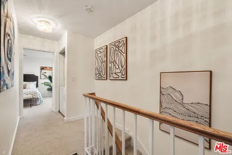 a view of a hallway with window