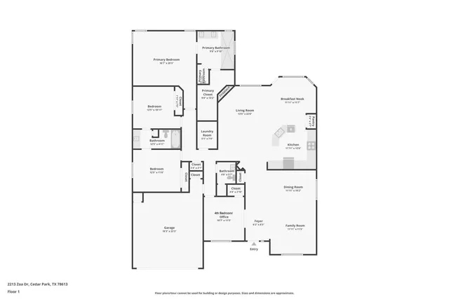 $415,000 | 2213 Zoa Drive, Cedar Park, TX 78613