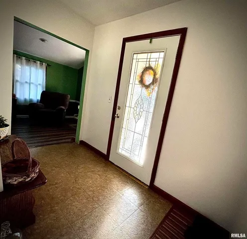 a view of livingroom with furniture and a flat screen tv