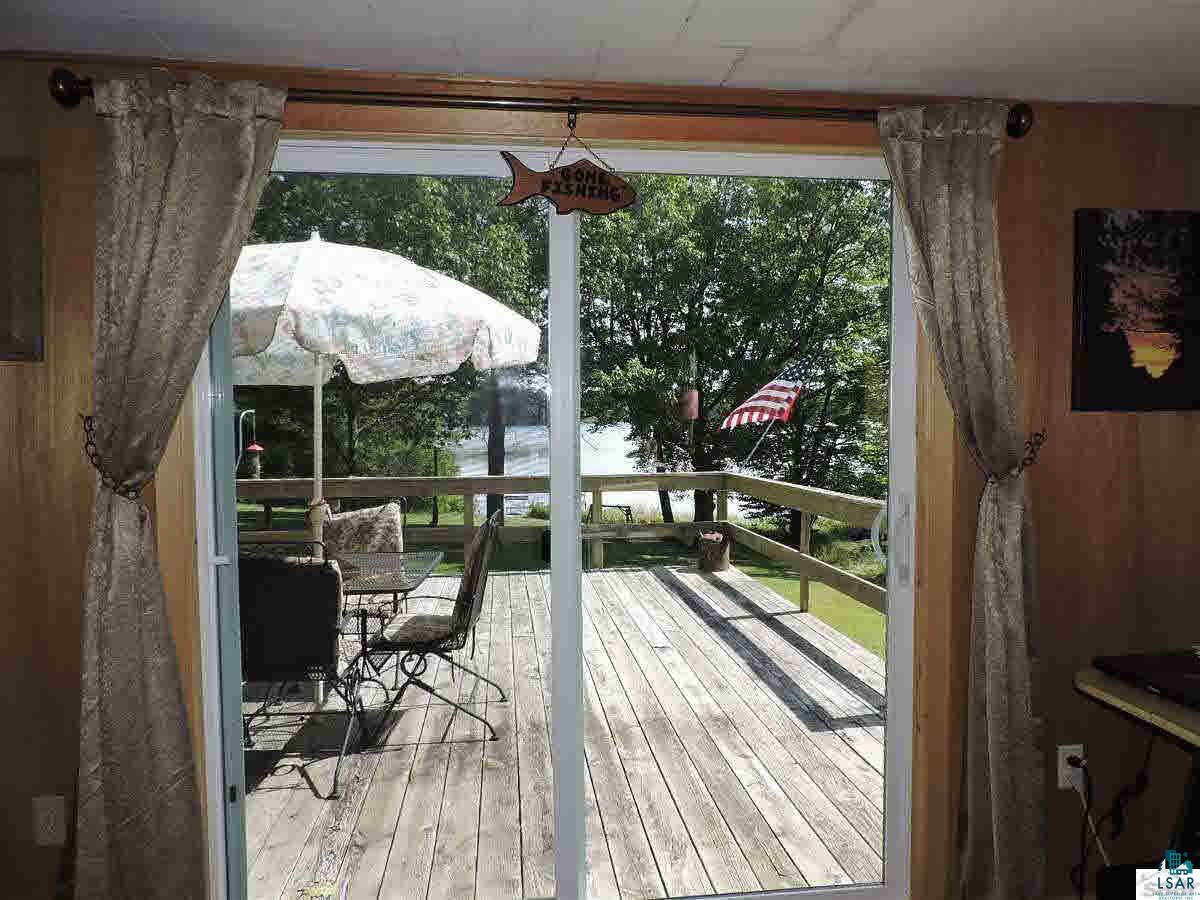 23214 Clam Lake Road Clam Lake, WI 54517 - Photo 6 of 19 Patio doors and view