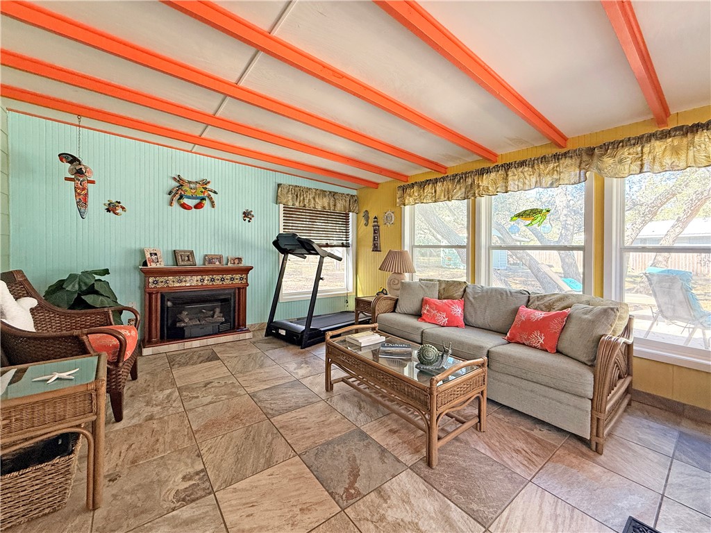 1411 Myrtle Street Fulton, TX 78358 - Photo 7 of 26 a living room with furniture and a window