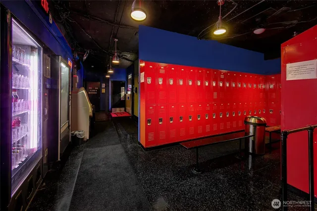 a view of a room with music instruments