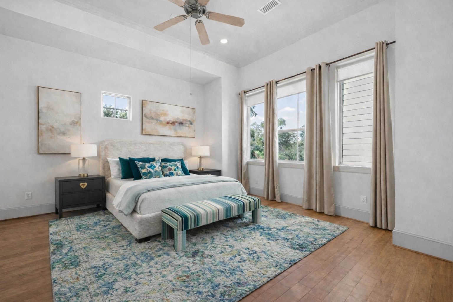 931 West 23rd Street, Unit K Houston, TX 77008 - Photo 15 of 40 Primary bedroom is virtually staged.