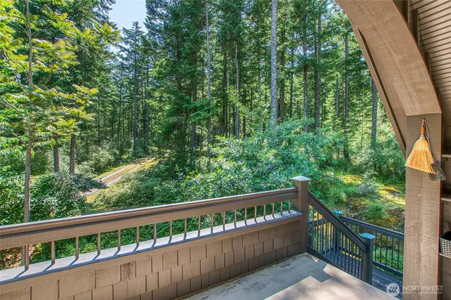 a city view from a balcony