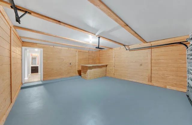 a view of a room with an entryway