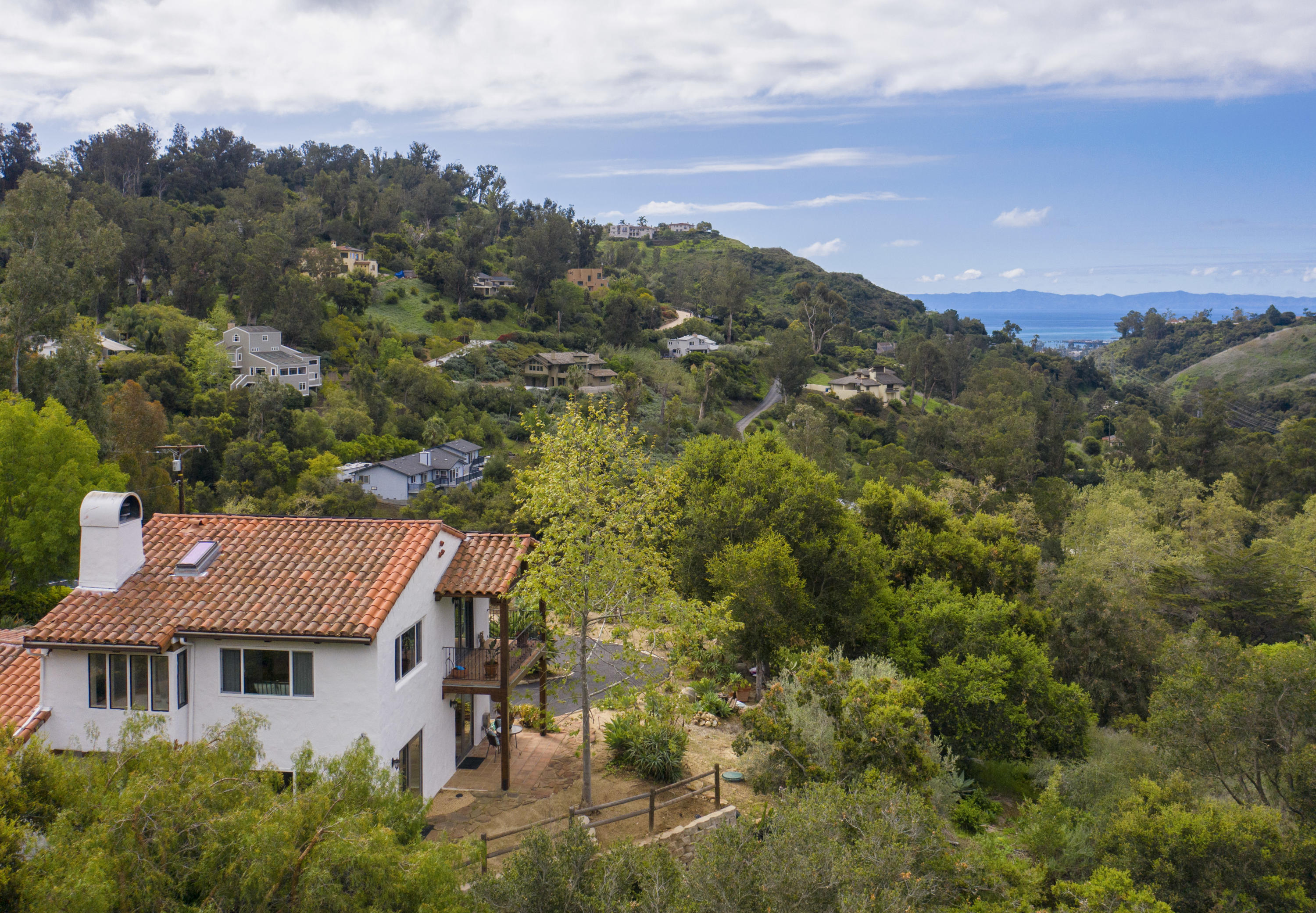 665 Coyote Road Santa Barbara, CA 93108 - Photo 25 of 27 Aerial - back of house