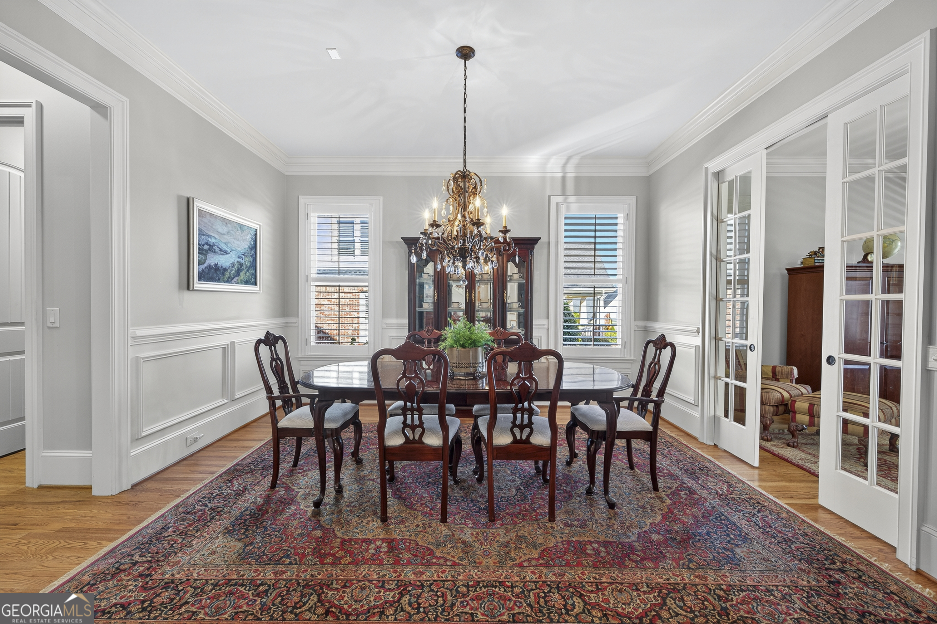 675 Garden Circle Statham, GA 30666 - Photo 35 of 98 a view of a dining room with furniture window and wooden floor