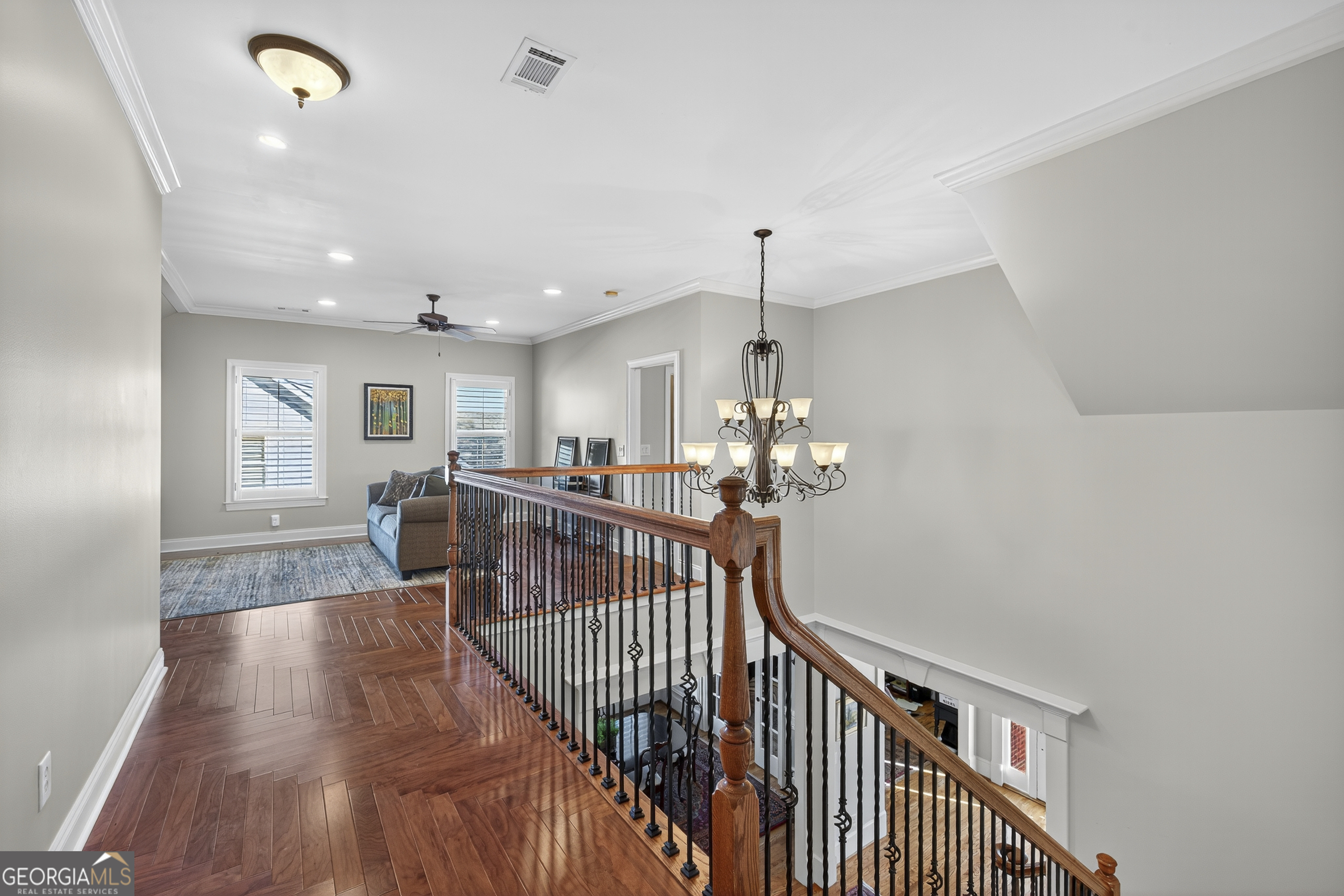 675 Garden Circle Statham, GA 30666 - Photo 45 of 98 a view of a livingroom with furniture stairs