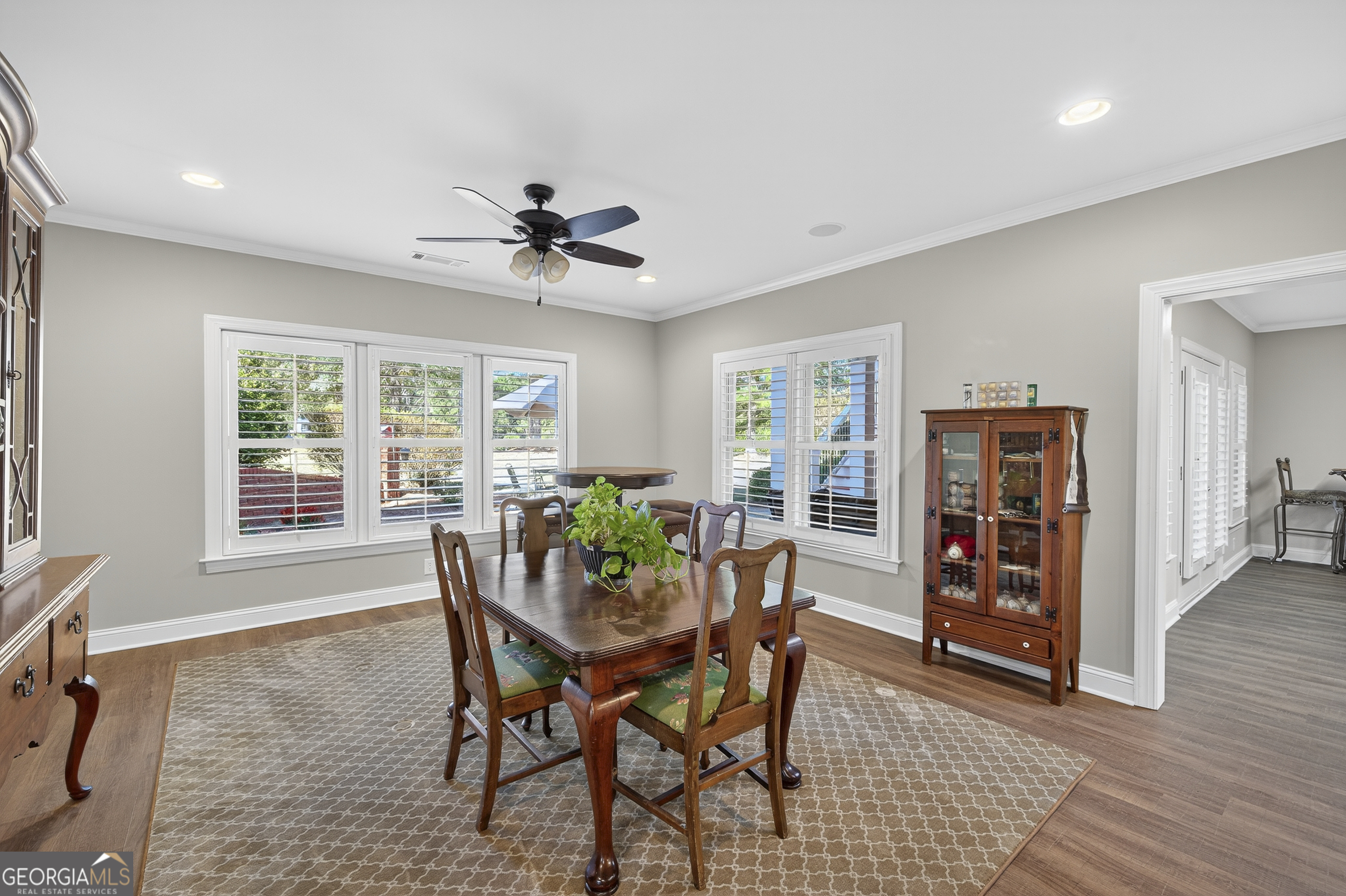 675 Garden Circle Statham, GA 30666 - Photo 82 of 98 a dining room with furniture and window