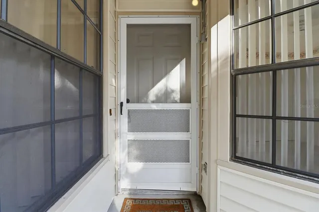 a view of front door