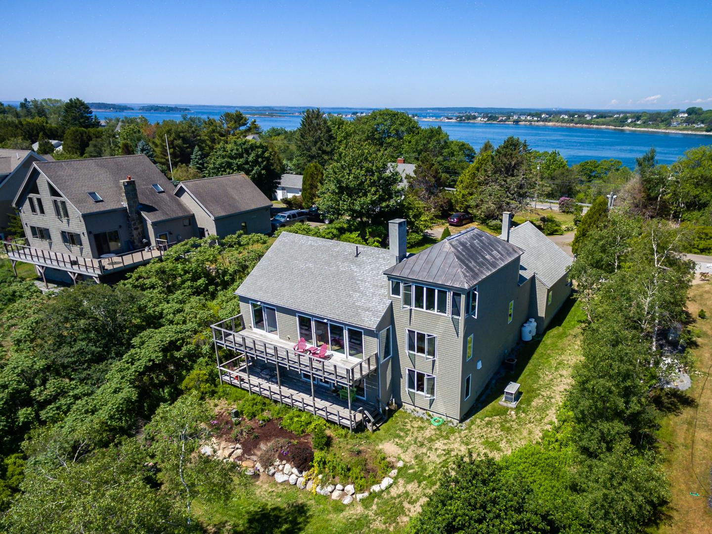 28 Water Cove Road Harpswell, ME 04003 - Photo 31 of 39 98-Aerial West- Southwest Facing