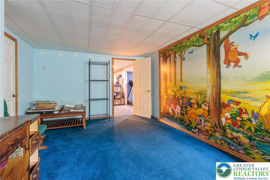 2170 Clearview Road Coplay, PA 18037 - Photo 57 of 75 This vibrant room features a captivating mural, offering a playful and imaginative retreat.
