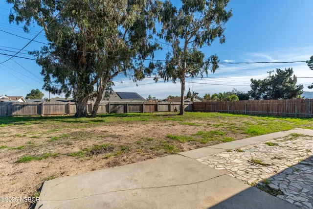 a view of yard with tree