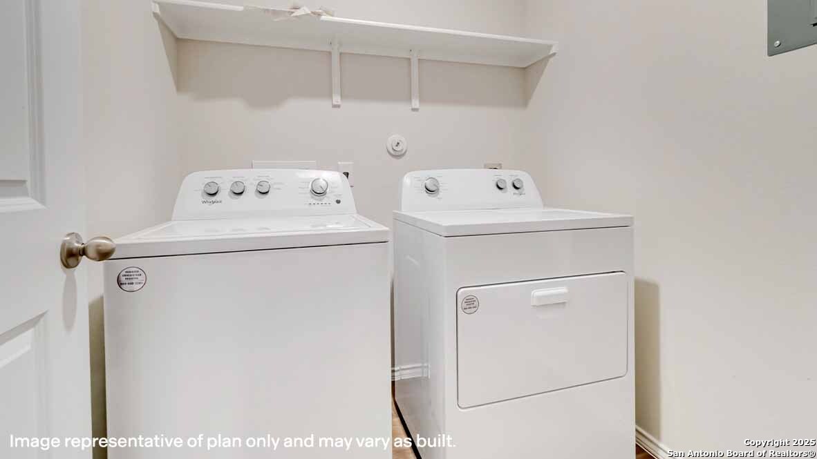 14731 Clay Rdg Run San Antonio, TX 78253 - Photo 28 of 55 a utility room with dryer and washer