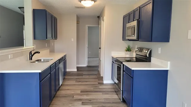 a sink with a potted plant