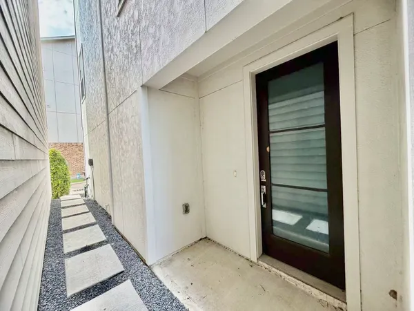 a view of a house with a door