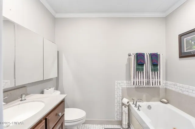 a bathroom with a sink a toilet and a bathtub