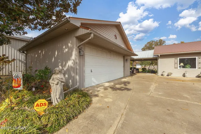 a view of a house with a patio