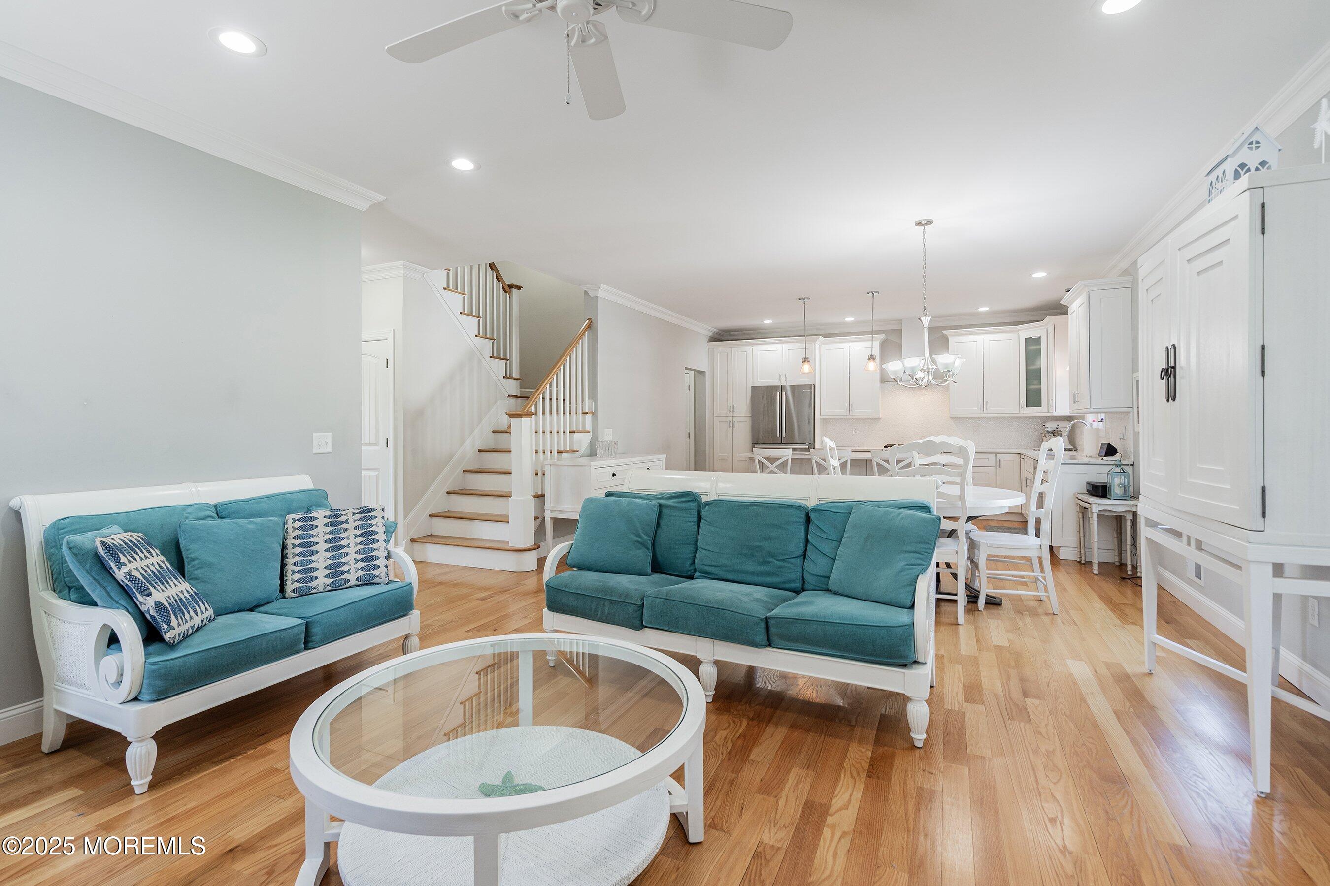 309 Hall Avenue Point Pleasant, NJ 08742 - Photo 11 of 35 a living room with furniture and a wooden floor