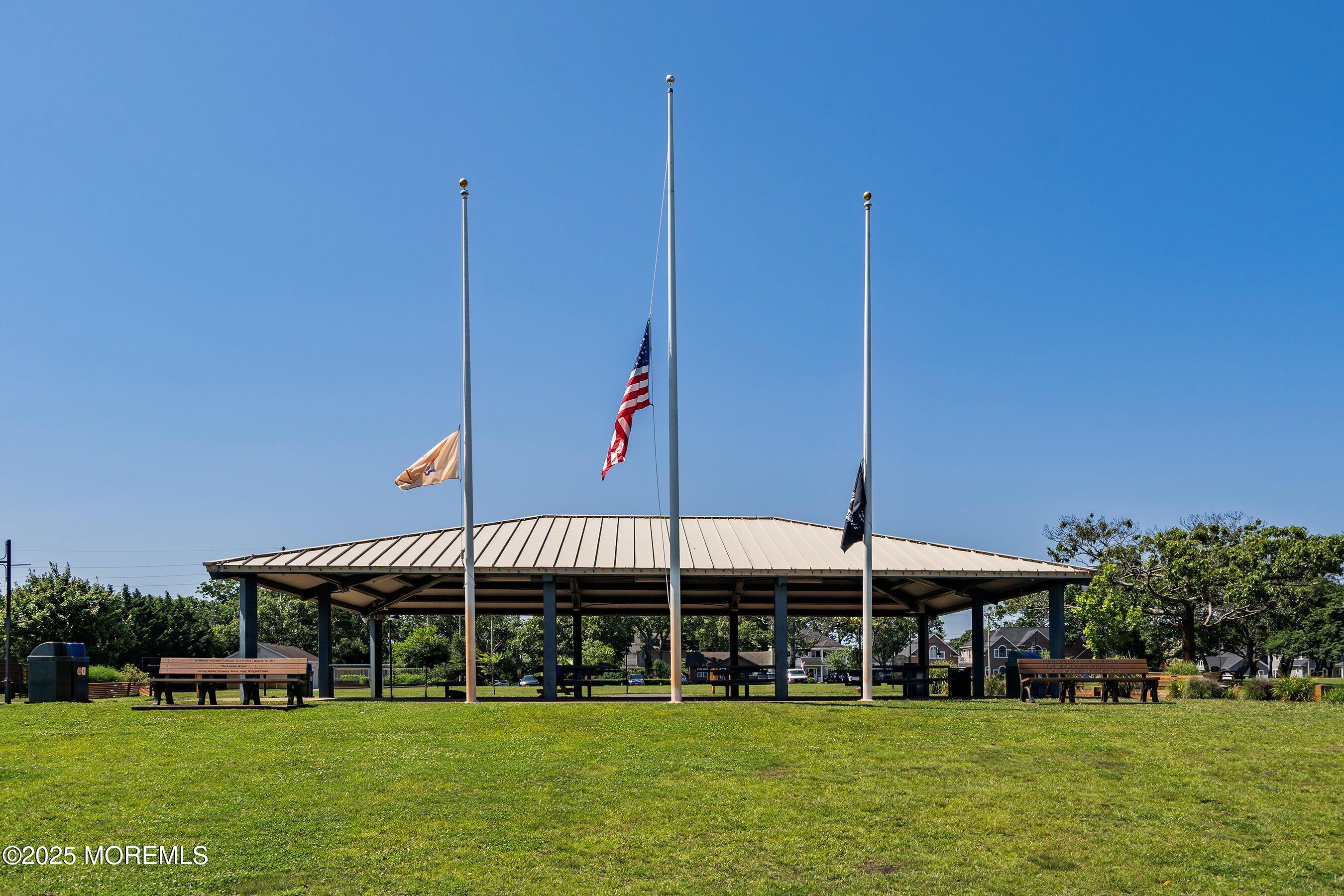 309 Hall Avenue Point Pleasant, NJ 08742 - Photo 32 of 35 a view of a house with a garden and sitting area