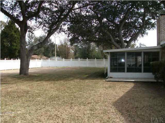 4020 Croydon Road Pensacola, FL 32514 - Photo 13 of 13 Large Privacy Fenced Back Yard with PLENTY of room for a pool.