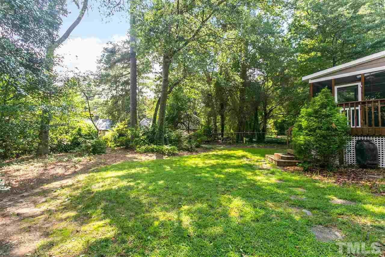 2012 Hunterfield Lane Raleigh, NC 27609 - Photo 22 of 27 a view of backyard with green space