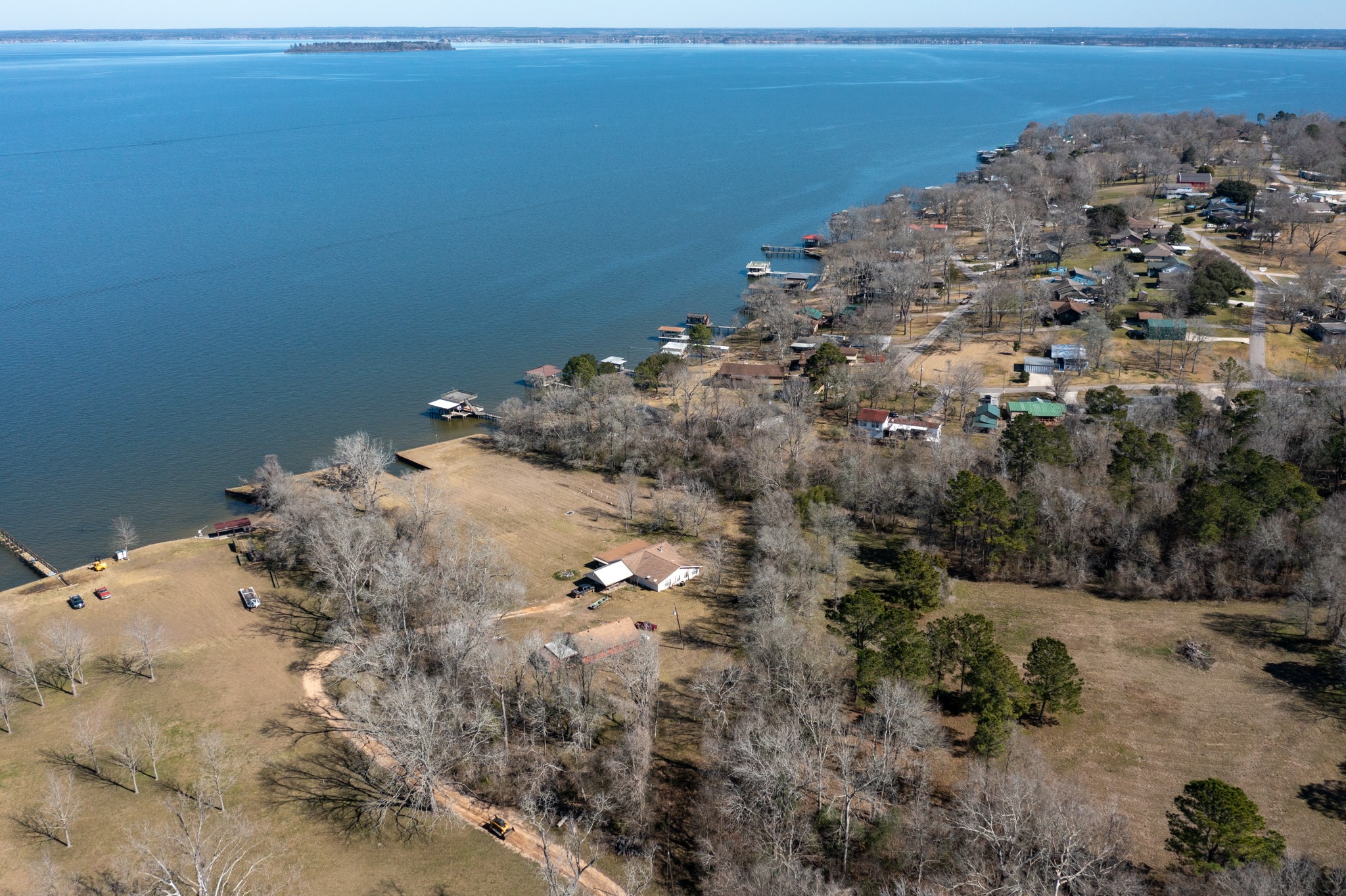 980 Hill Farm Road Coldspring, TX 77331 - Photo 4 of 22 winter view