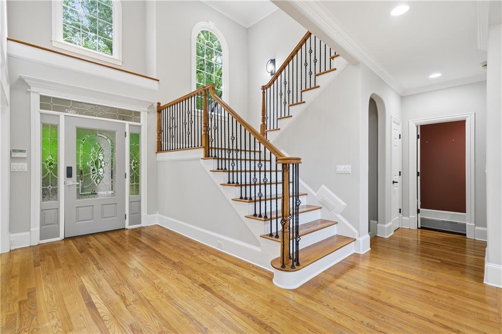 4185 Pool Road Winston, GA 30187 - Photo 7 of 39 a view of entryway and hall with wooden floor