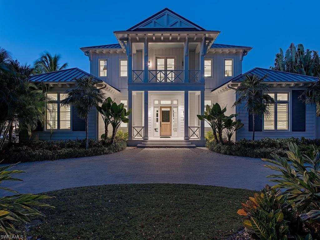 a front view of a house