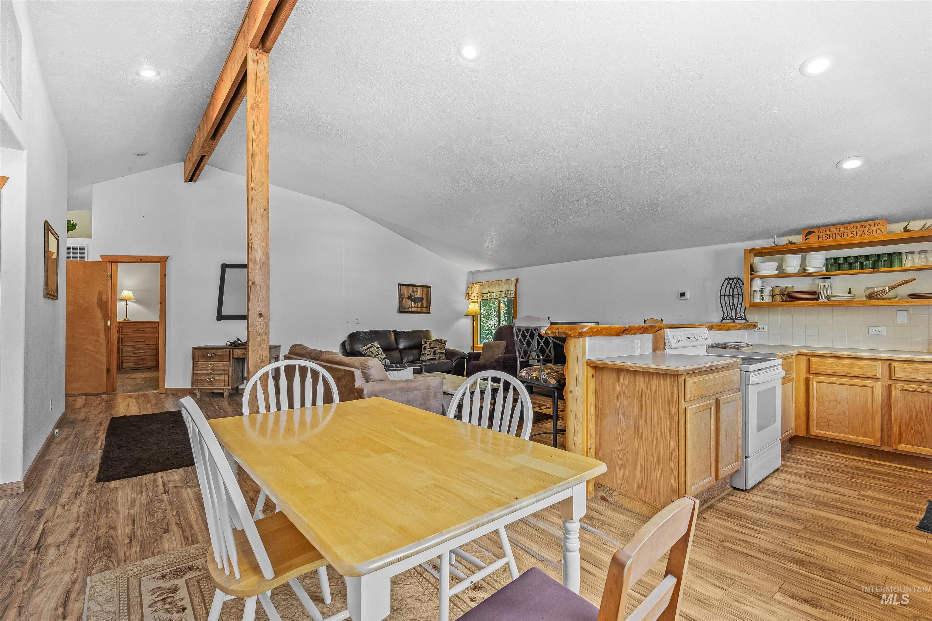 302 Berger Street Riggins, ID 83549 - Photo 22 of 47 Dining room with light wood-style floors and recessed lighting