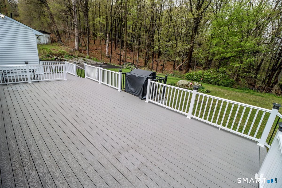 4 Farrell Road Newtown, CT 06470 - Photo 32 of 36 a view of deck with wooden floor and fence