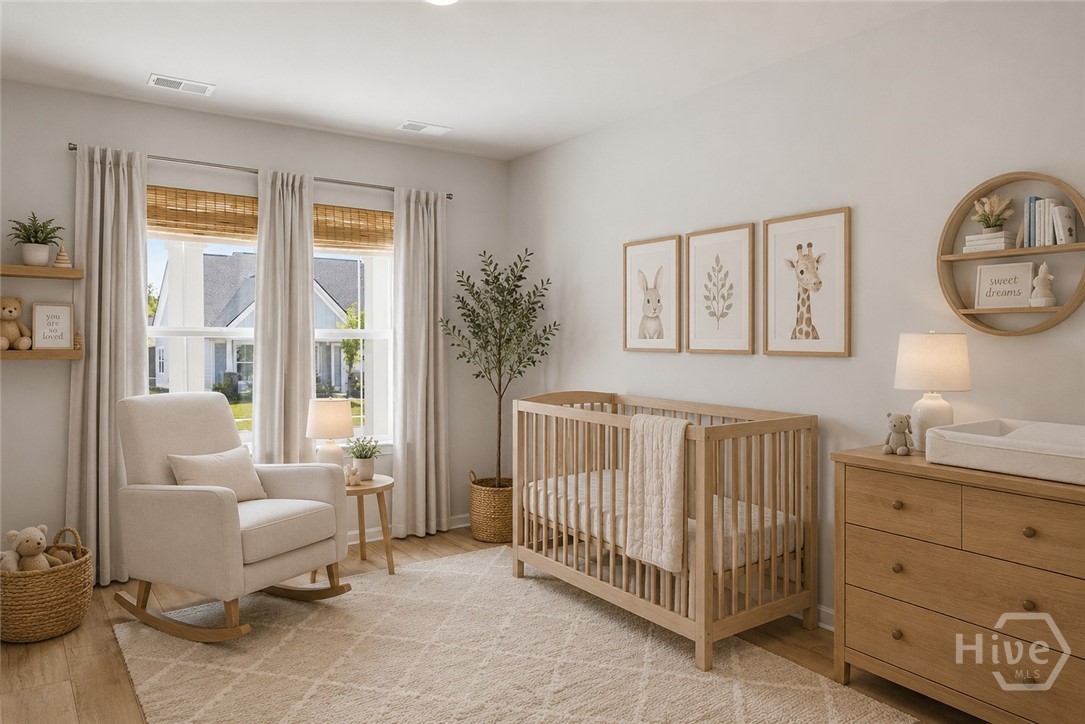 136 Binscombe Lane Pooler, GA 31322 - Photo 23 of 41 4th Bedroom. *This photo has been virtually staged to illustrate the home’s design possibilities and room functionality. Furnishings and décor shown are digital renderings and are not included with the property.