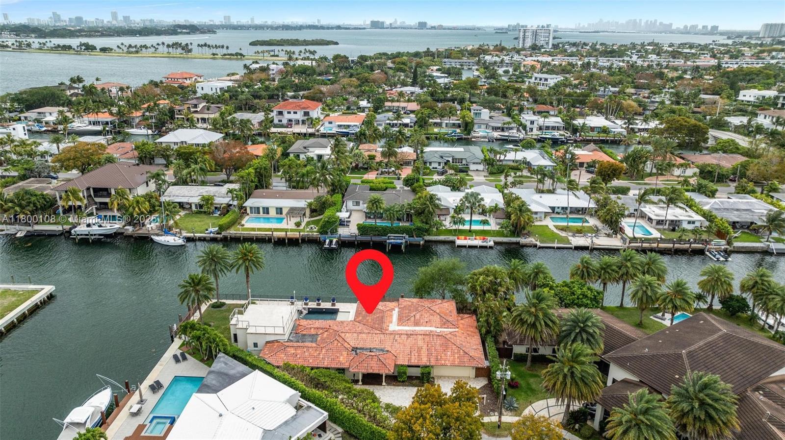 12605 Cyprus Road North Miami, FL 33181 - Photo 55 of 60 an aerial view of residential houses with outdoor space and lake view
