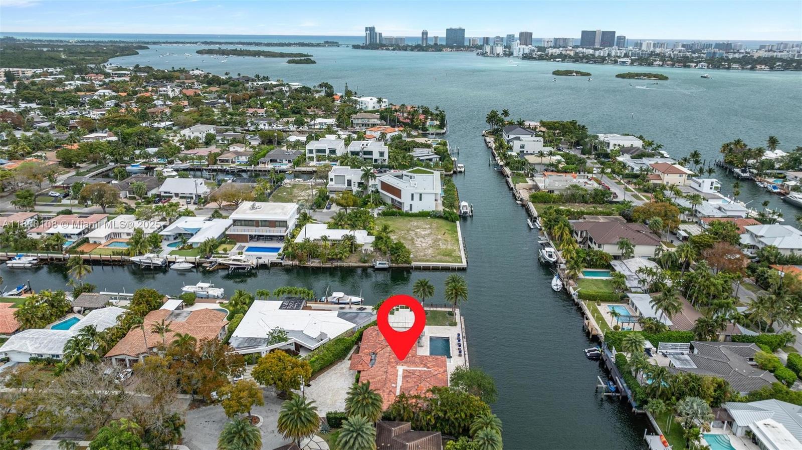 12605 Cyprus Road North Miami, FL 33181 - Photo 57 of 60 an aerial view of residential houses with outdoor space and lake view