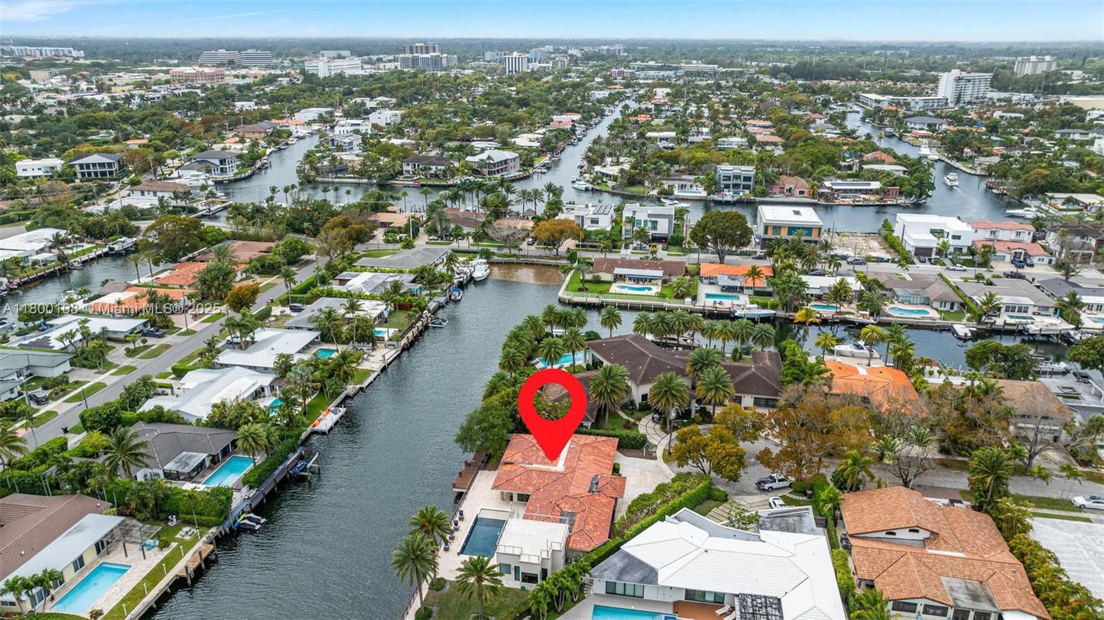 12605 Cyprus Road North Miami, FL 33181 - Photo 58 of 60 an aerial view of residential houses with outdoor space