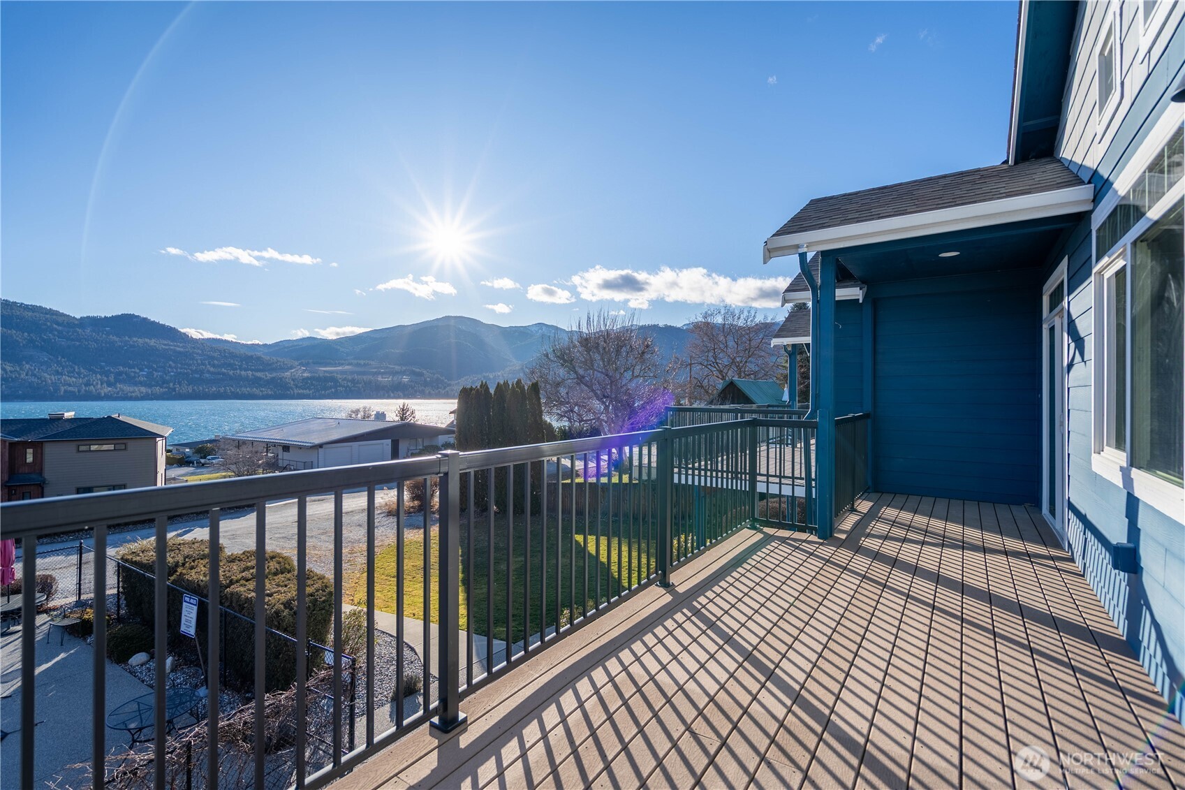 744 Wapato Way, Unit B Manson, WA 98831 - Photo 17 of 32 a balcony with an outdoor space