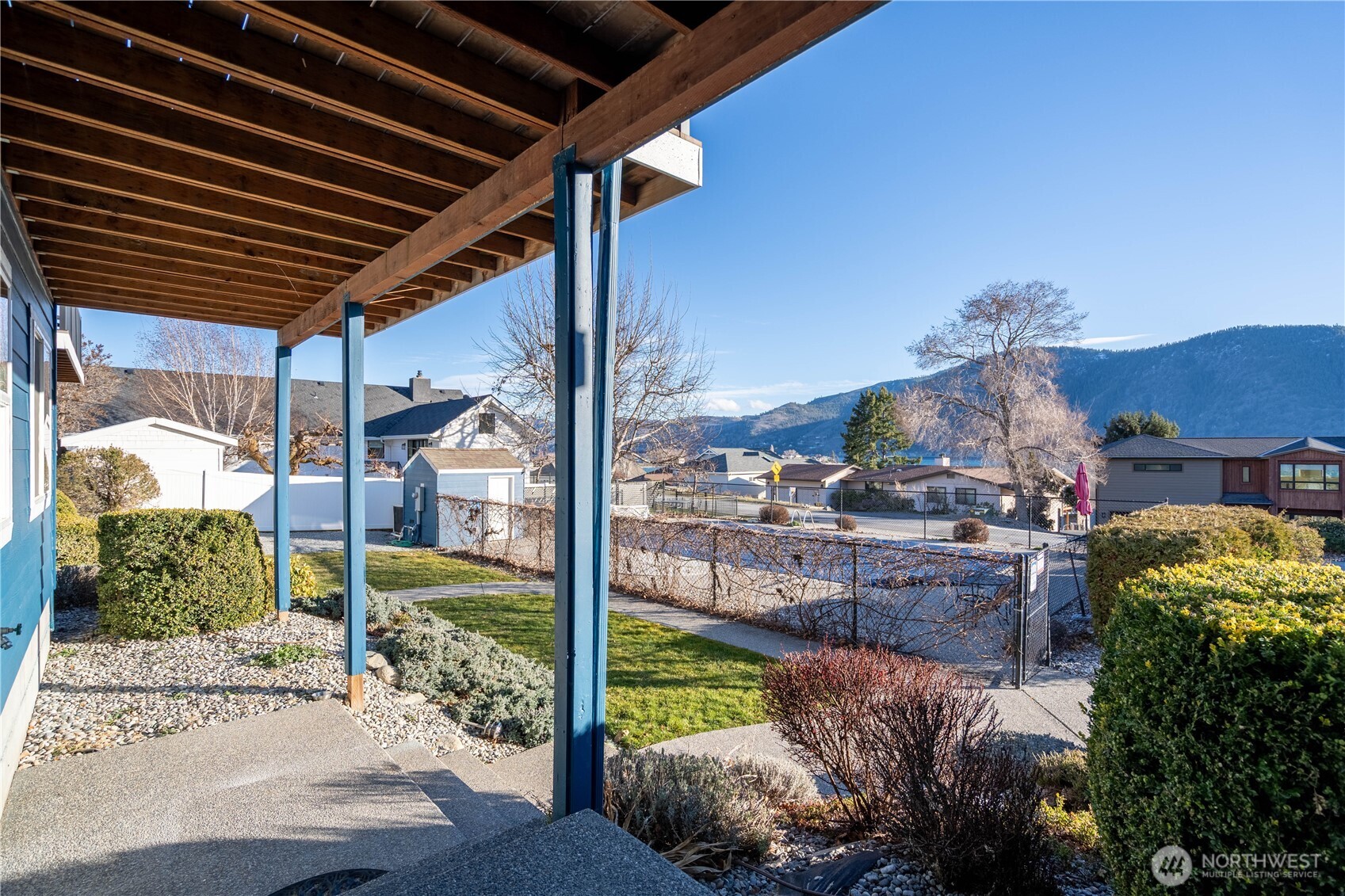 744 Wapato Way, Unit B Manson, WA 98831 - Photo 27 of 32 a view of a porch