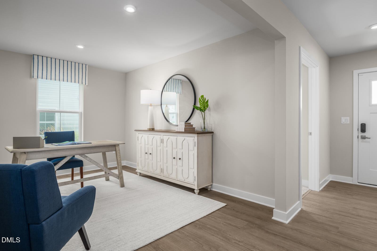 500 Country Side Way Fuquay-Varina, NC 27526 - Photo 11 of 22 a view of a workspace with furniture window and wooden floor