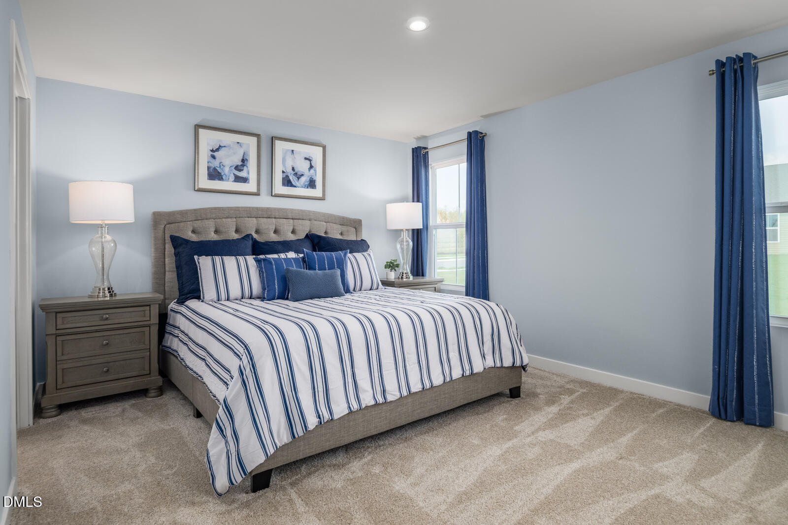 500 Country Side Way Fuquay-Varina, NC 27526 - Photo 14 of 22 a bedroom with a bed and lamp