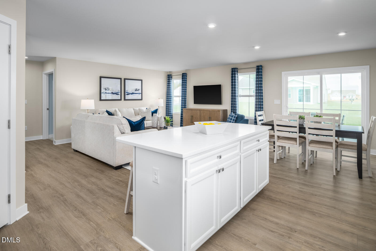 500 Country Side Way Fuquay-Varina, NC 27526 - Photo 6 of 22 a view of living room with furniture and wooden floor