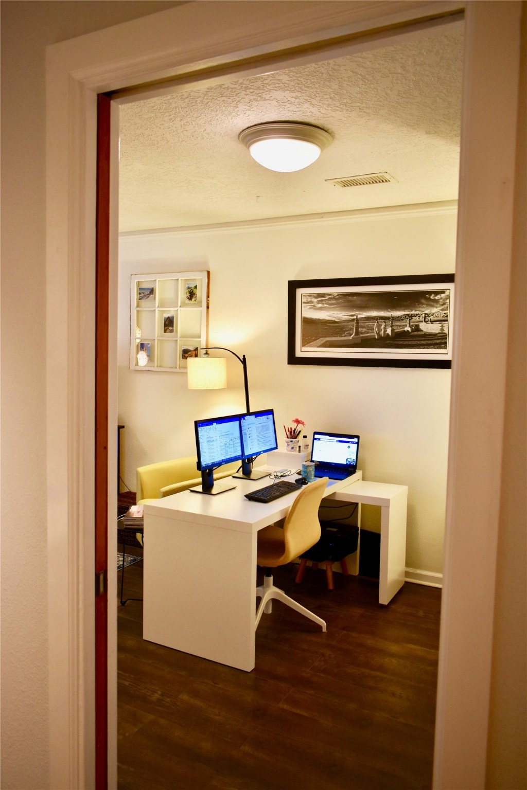 4624 Verone Street Bellaire, TX 77401 - Photo 21 of 33 a view of a workspace with furniture and wooden floor